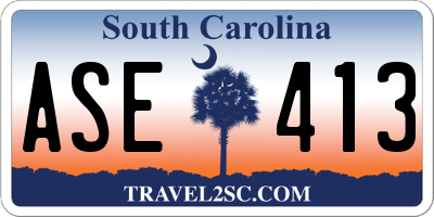 SC license plate ASE413