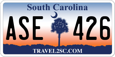 SC license plate ASE426