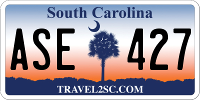 SC license plate ASE427
