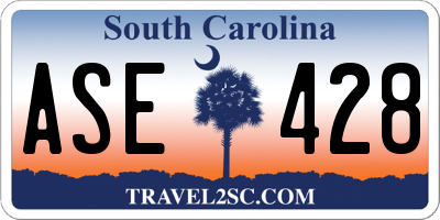 SC license plate ASE428