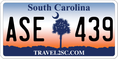 SC license plate ASE439