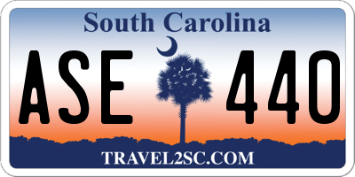 SC license plate ASE440