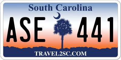 SC license plate ASE441