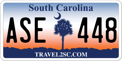 SC license plate ASE448