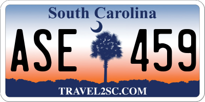 SC license plate ASE459