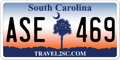 SC license plate ASE469