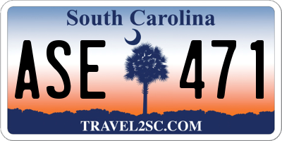 SC license plate ASE471