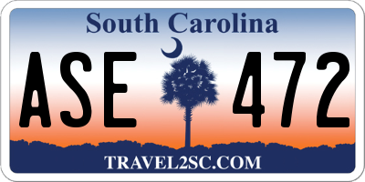 SC license plate ASE472