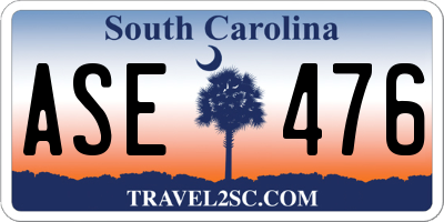 SC license plate ASE476
