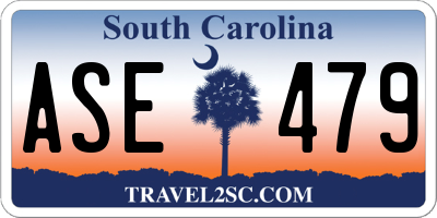 SC license plate ASE479