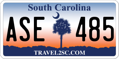SC license plate ASE485