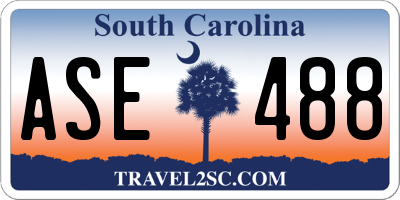 SC license plate ASE488