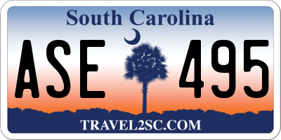 SC license plate ASE495