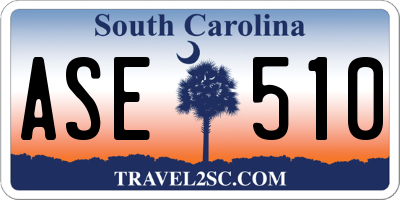 SC license plate ASE510
