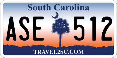 SC license plate ASE512