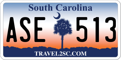 SC license plate ASE513