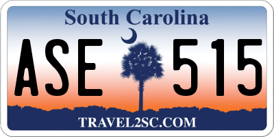 SC license plate ASE515