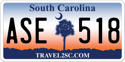 SC license plate ASE518