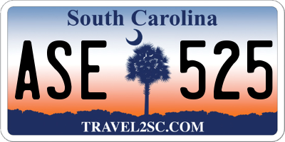 SC license plate ASE525