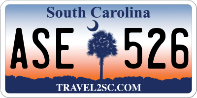 SC license plate ASE526