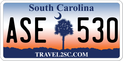 SC license plate ASE530