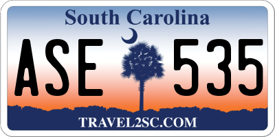 SC license plate ASE535
