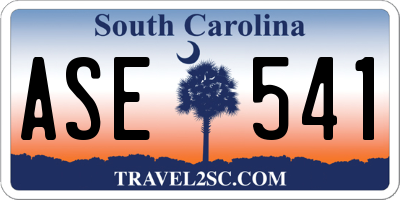 SC license plate ASE541