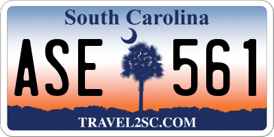 SC license plate ASE561