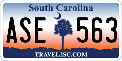 SC license plate ASE563