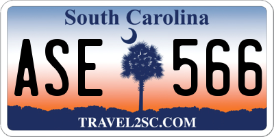 SC license plate ASE566