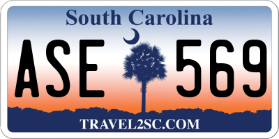 SC license plate ASE569