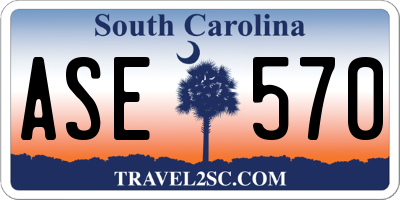 SC license plate ASE570