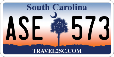 SC license plate ASE573
