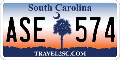 SC license plate ASE574