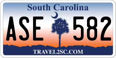 SC license plate ASE582