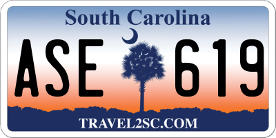 SC license plate ASE619