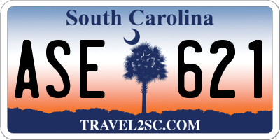 SC license plate ASE621