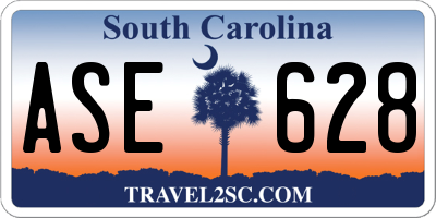 SC license plate ASE628