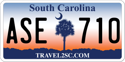 SC license plate ASE710