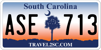 SC license plate ASE713
