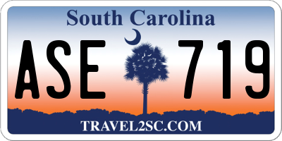 SC license plate ASE719