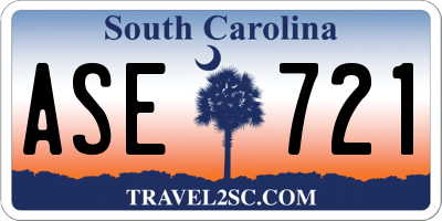 SC license plate ASE721