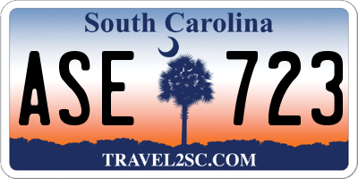 SC license plate ASE723