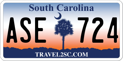 SC license plate ASE724