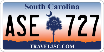 SC license plate ASE727