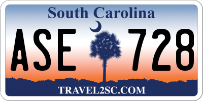 SC license plate ASE728