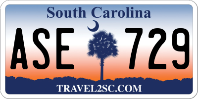 SC license plate ASE729