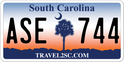 SC license plate ASE744