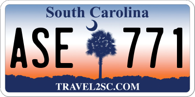 SC license plate ASE771
