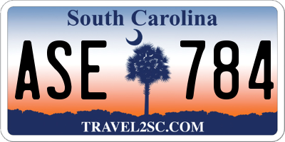 SC license plate ASE784
